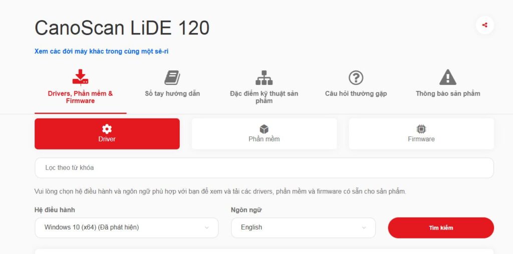Tải và cài đặt driver máy scan Canon Lide 120 Tải và cài đặt driver máy scan Canon Lide 120