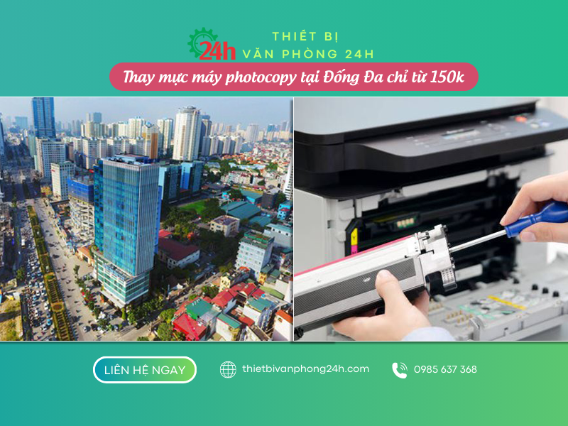 Thay mực máy photocopy tại Đống Đa