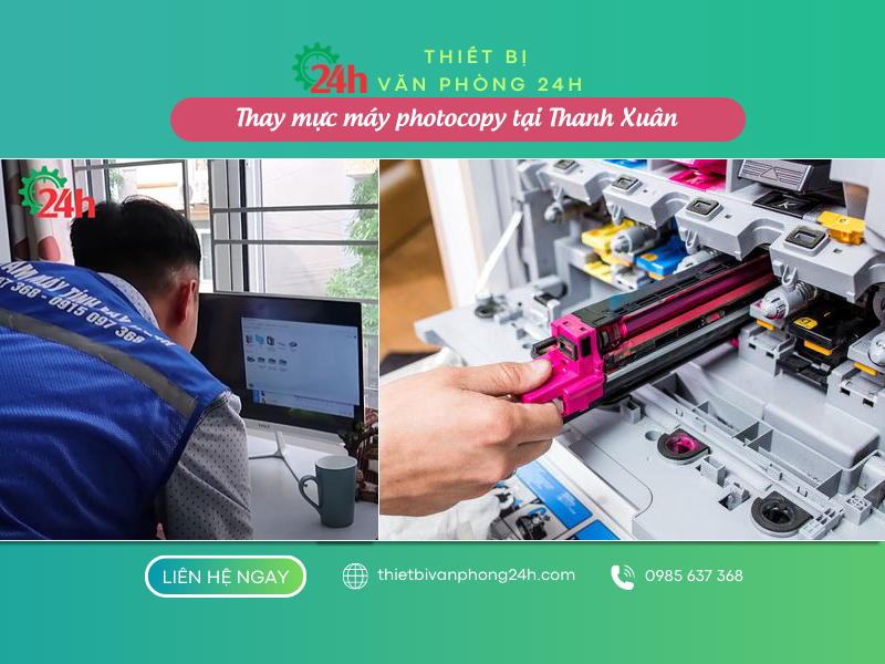 Thay mực máy photocopy tại Thanh Xuân tận nơi giá từ 100k Thay mực máy photocopy tại Thanh Xuân tận nơi giá từ 100k